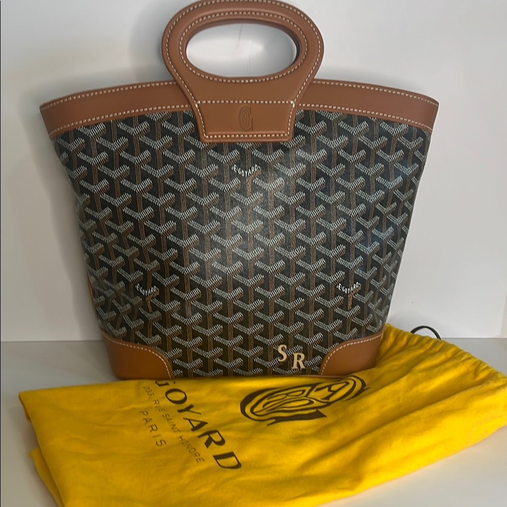 Goyard Brown & Black St. Louis Tote Bag - Picture 2 of 14